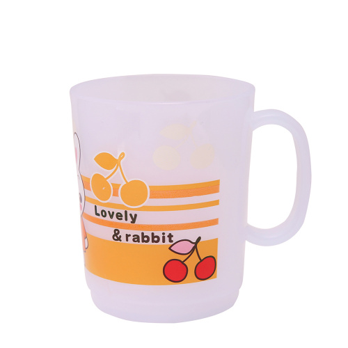 Good Qaulity New Design Clear White PP Material Animal and Fruit Mug /Tea Water Cup