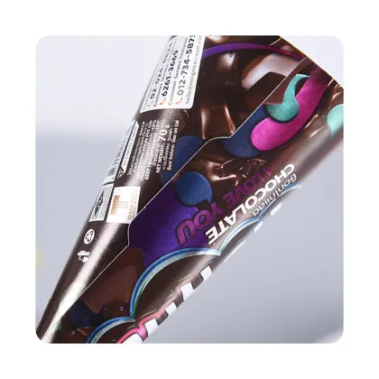 Custom Printed Food Grade Kraft Paper Ice Cream Cone Sleeves