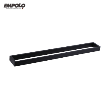 Brass Wall Mounted Matt Black Bathroom Towel Rack