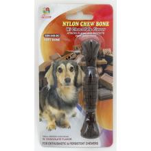 Percell 4,5 &quot;Nylon Dog Mastigar Spiral Bone Chocolate Scent