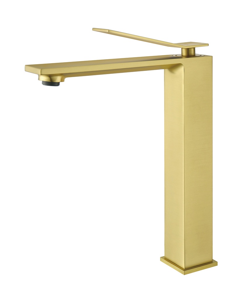 brushed gold bathroom faucet single hole