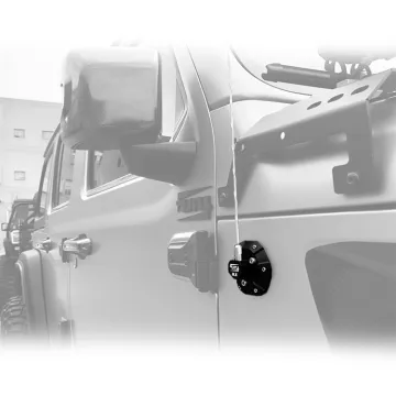 Fury 2018 Aluminum Radio Antenna Base Cover Kit for Jeep Wrangler JL