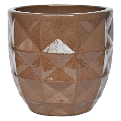 Promotional Round Pottery Diamond Pot Modern Large