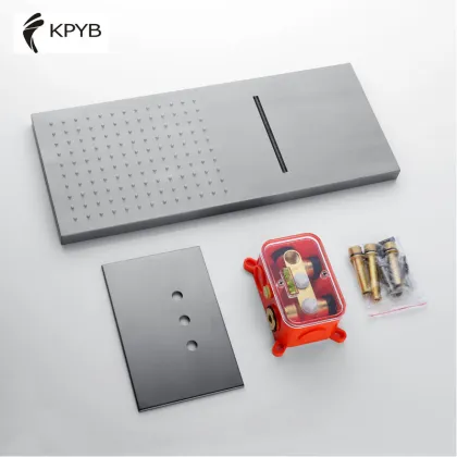 Gun Grey Feiyu Ceiling Square Shower Head for Bathroom