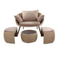 Rattan Outdoor Furniture Balcony Rattan Single Sofa Chair