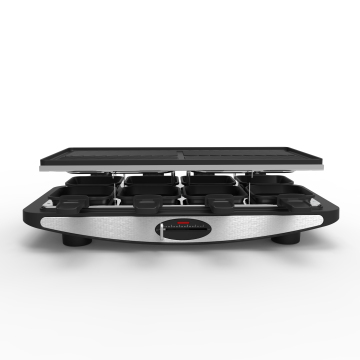 ZS-8618 Electric Raclette Grill BBQ Cooker - 8-Person with 8 Small Pans
