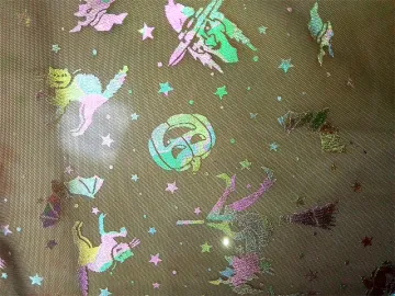Bronzing knitting fabric mesh fabric