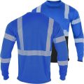 Nouvelle arrivée 2024 chemise à manches longues de sécurité bleue