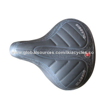 Electric Bike Saddle with PVC Cover, Two Strong ED Rear Coil Springs, for E-Bicycle