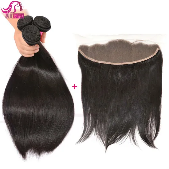 Virgin Real Mink Brazilian Hair, Unprocessed Wholesale Straight Human Hair Bundles with Closure