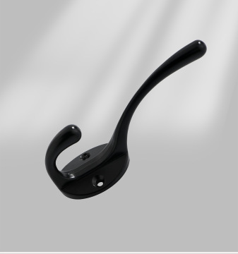 European Style Zinc Alloy Clothes Hanger Hook Black Antique Hanging Single Hook
