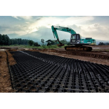 Plastique utilisé dans la construction de la géocell pour la route