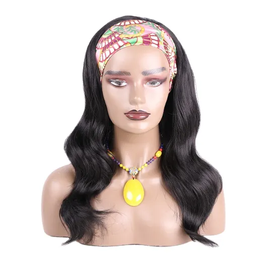 Julianna Dreadlock Kinky Black Blonde Water Wave Braids Synthetic Wet And Wavy Ponytail Brazilian Headband Hair Wig