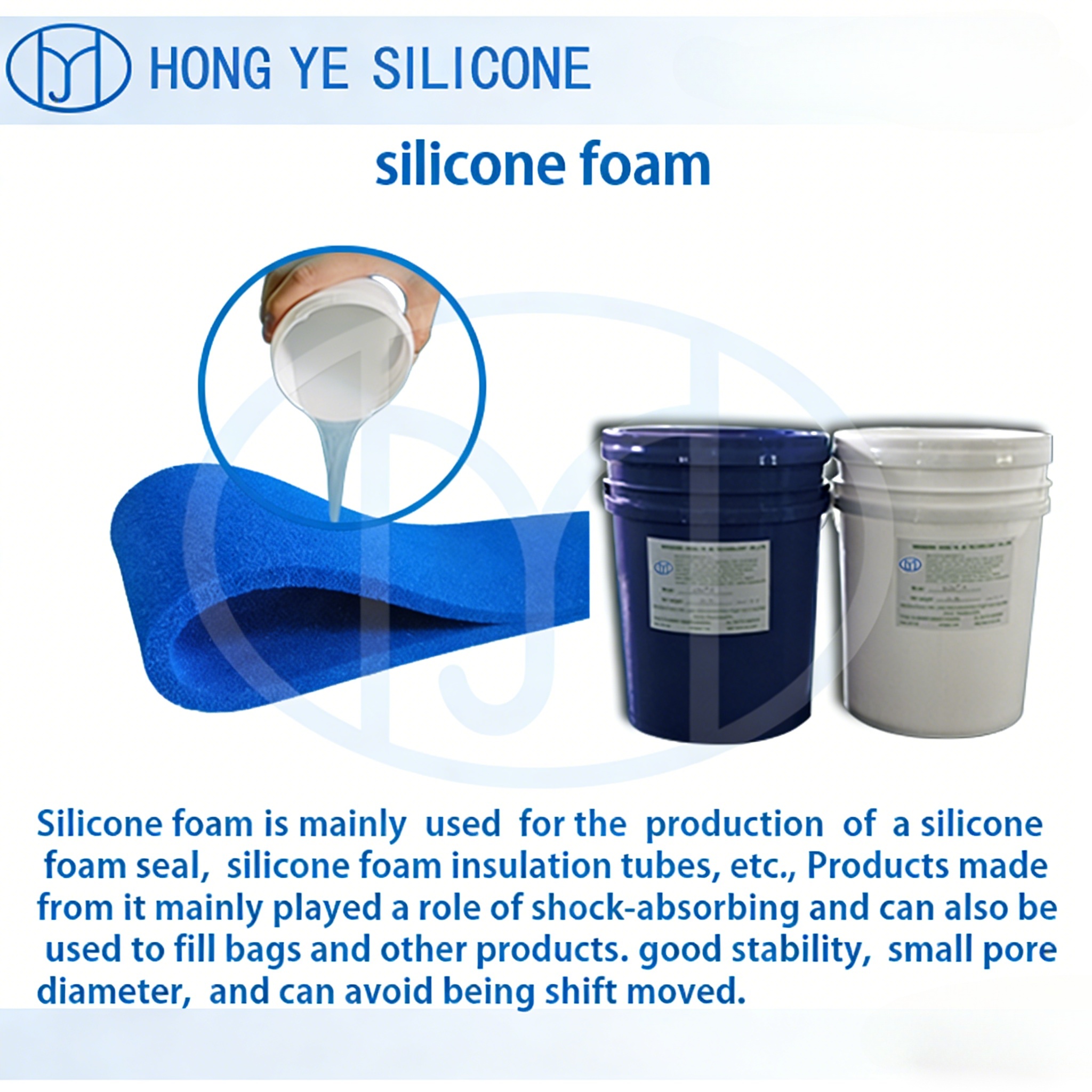 silicone foamed