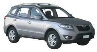 Car Roof Rack Cross Bar Whispbar for Hyundai Santa Fe 2009-2012 rails