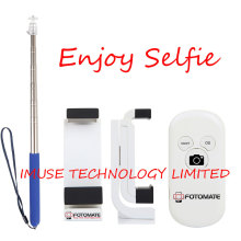 Bluetooth Camera Shutter Monopod for iPhone/Samsung/HTC/LG