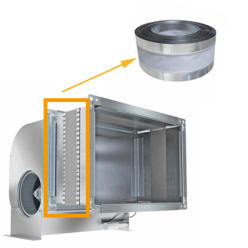 Insulated Galvanized PVC/Fiberglass/Silicone Flexible Air Duct Connector for Ventilation