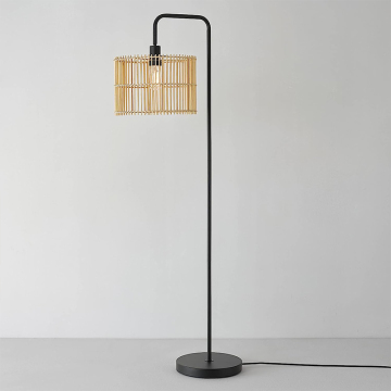 Creative Retro Bamboo Floor Lamp for Bedroom and Living Room
