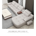 Leather sofa Simple modern living room sofa