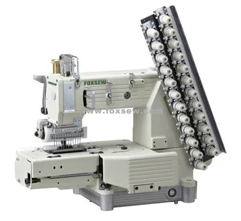 Cylinder-bed 12-needle Double Chain-stitch Sewing Machine