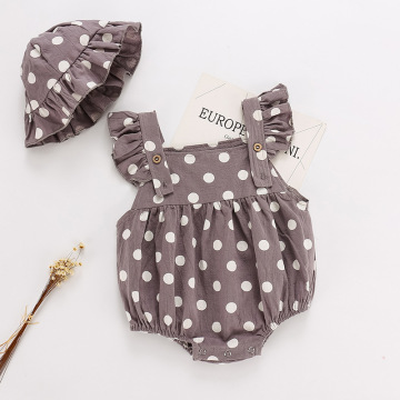 Polka dot Girls Baby Rompers