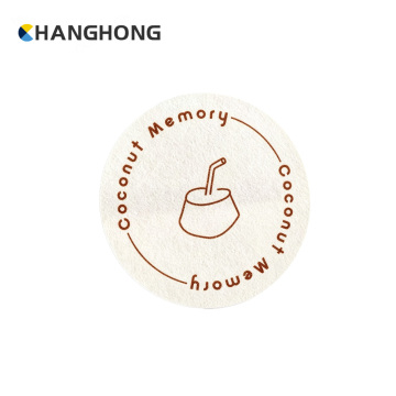 Round Textured Paper Sticker