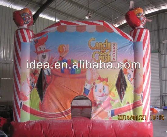 The Candy Crush inflatable bouncer,printing castles, moonwalk NB039