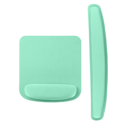 Mint-Green Ergonomic Mouse Pad with Wrist Support