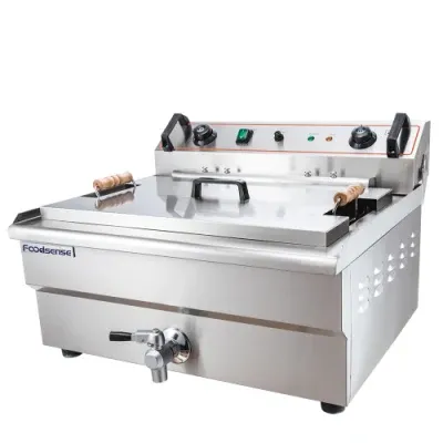Stainless Steel Commercial Kitchen Equipment Snack Machine Deep Fryer