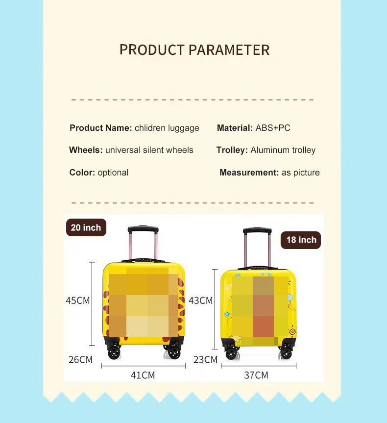 Kids Travel Trolley Bags Luggage