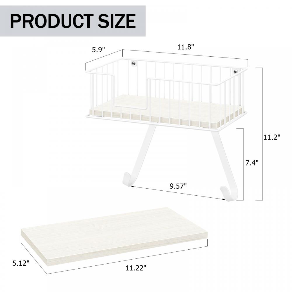 Y Shaped Foot Bathroom Collection Rack