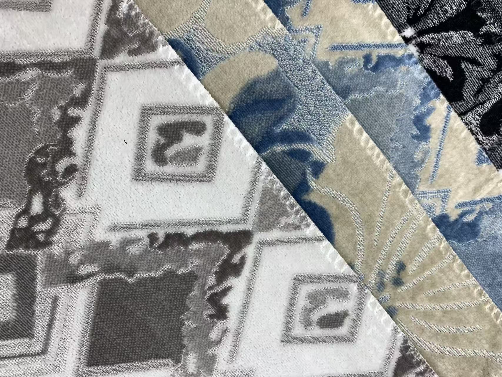 Cut Pile Velvet Upholstery Fabric