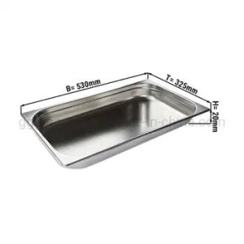 Restaurant Hotel Food Pan Stainless Steel Gn Tray Gastronorm Container Gn Pans