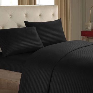 100% polyester microfiber stripe sheet set 4pcs