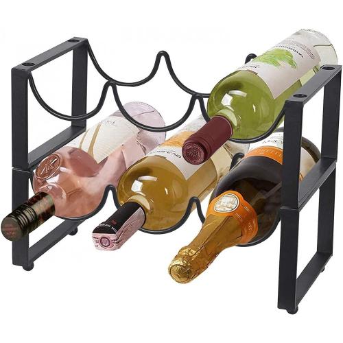 2 Tier Metal Wine Racks Countertop