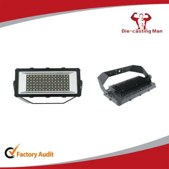 Wholesale customize double gray sandy black silver led lamp housing