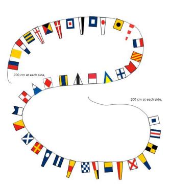 Code flagline 40pcs