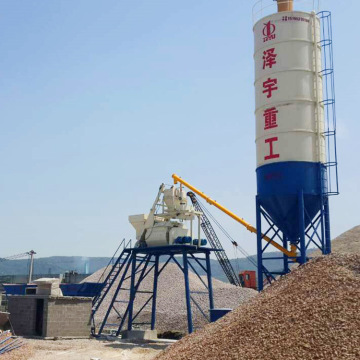 HZS75 automatic mixing electrical concrete batching plant