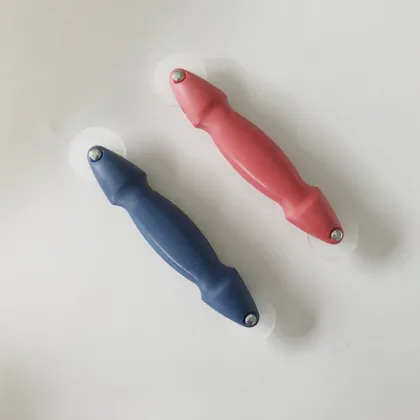 Ergonomic desigh concave wheel spline roller knife