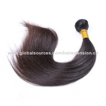 Natural Color Silky Straight Wave Human Hair extensions