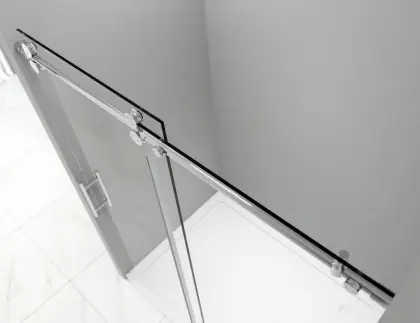 frameless in line sliding door