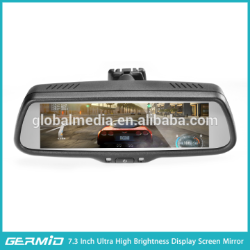 OEM Style car rear view mirror auto LCD 7.3 inch interior car mirror with 170 degree reverse camera