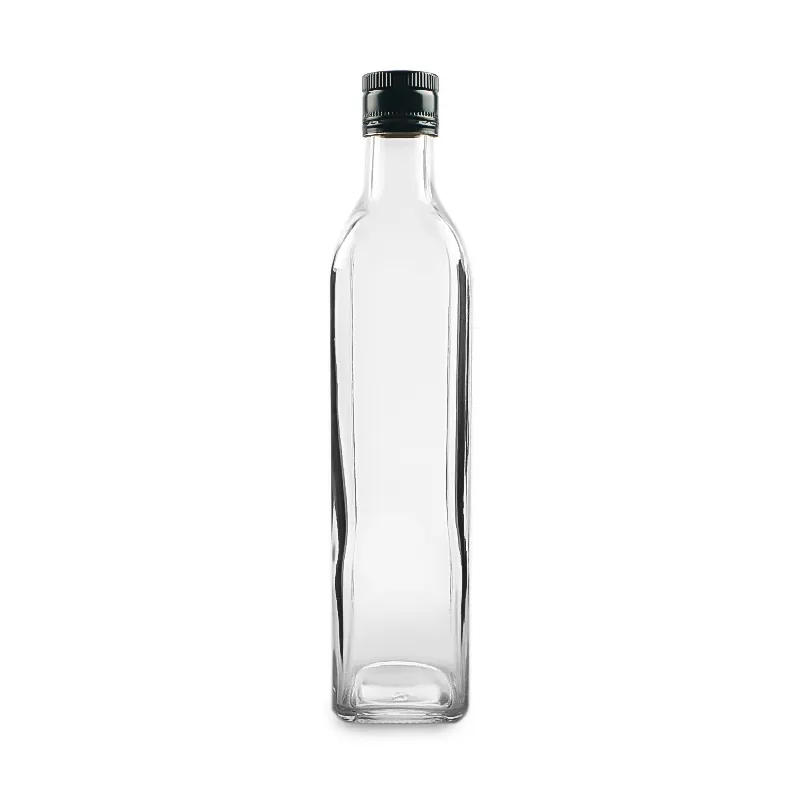 Square Clear Olive Oil Bottle5 Png