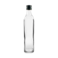 Forme carrée transparente en verre d'huile d'olive 500 ml