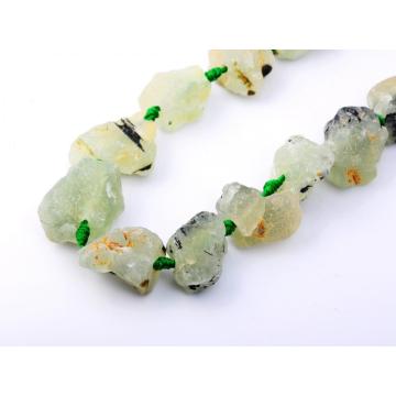 Natural Raw Rough Lemon Crystal Quartz Beads