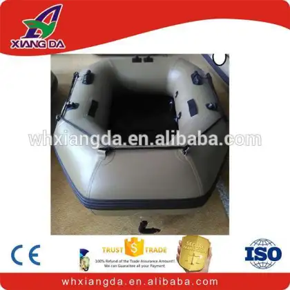 inflatable pontoon boats portable fishing flat bottom boat