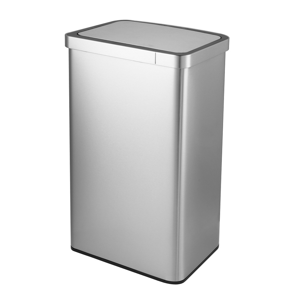 metal steel automatic trash bin