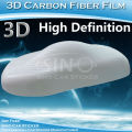무료 배송 차 랩 3D 스티커 필름 PVC 탄소 섬유