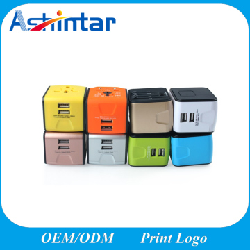 Universal Travel Adapter International Travel Charger 2.4A Dual USB Wall Charger