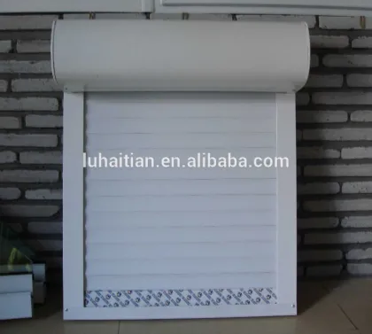 PVC sliding window with roller shutter aluminum roller shutter window
